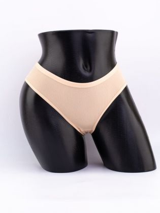 Слипы в рубчик с кружевом №1 - фото 1