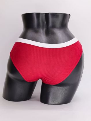 Слипы в рубчик с белым поясом - фото 3