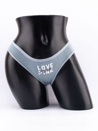 Слипы с надписью "love pink" - фото 1