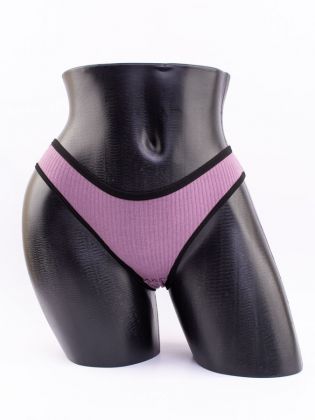 Слипы в рубчик с черной полоской - фото 1