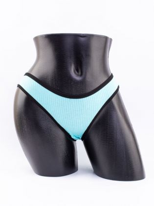 Слипы в рубчик с черной полоской - фото 1