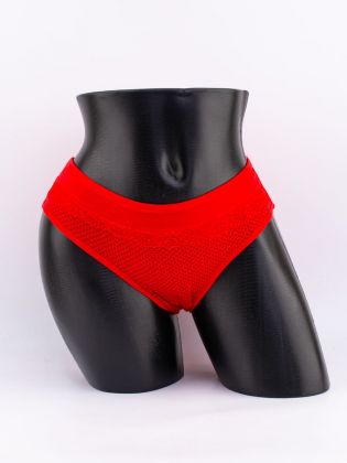 Слипы в горошек с кружевом - фото 1