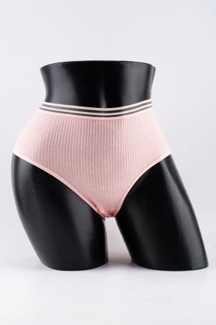 Слипы в рубчик с прозрачным поясом - фото 1