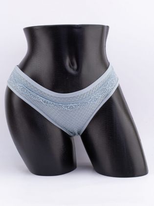 Слипы вафельные с кружевом - фото 1