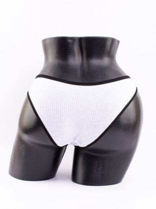 Слипы в рубчик с черной полоской - фото 3