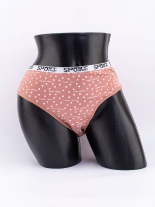 Слипы "maiden heart" с сердечками и эластичным поясом - фото 1