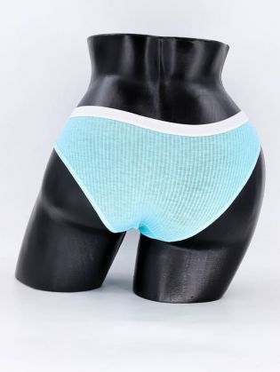 Слипы в рубчик с белым поясом - фото 3