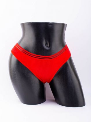 Слипы в рубчик с прозрачным поясом  - фото 1