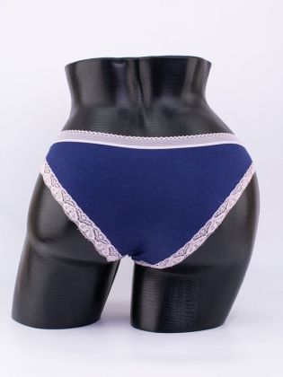 Слипы с кружевной окантовкой и эластичным поясом - фото 3