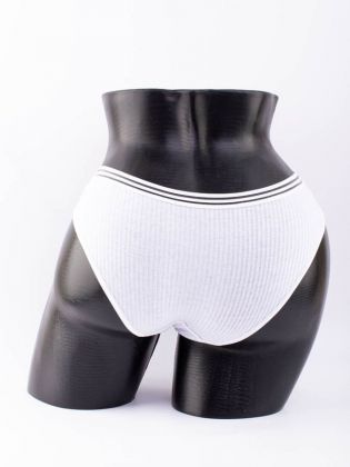 Слипы в рубчик с прозрачным поясом  - фото 3