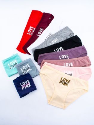 Слипы с надписью "love pink" - фото 2