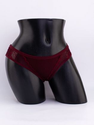 Слипы в рубчик с кружевом №2 - фото 1