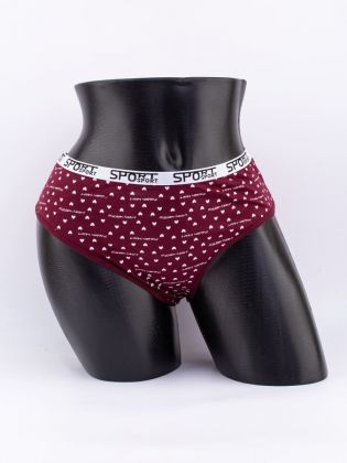 Слипы "maiden heart" с сердечками и эластичным поясом - фото 1