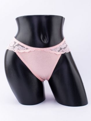 Слипы с цветочным кружевом  - фото 1