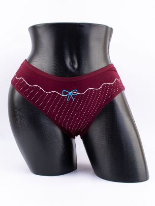 Слипы в горошек с принтом "бантик" - фото 1