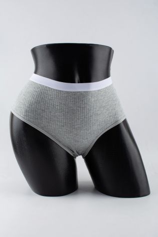 Слипы в рубчик с белым поясом - фото 1