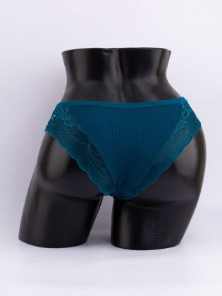 Слипы в рубчик с кружевом №2 - фото 3