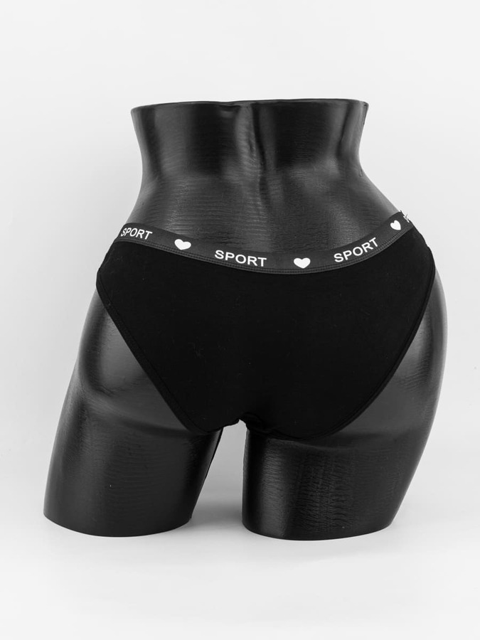 Слипы с эластичным поясом с надписью "sport"