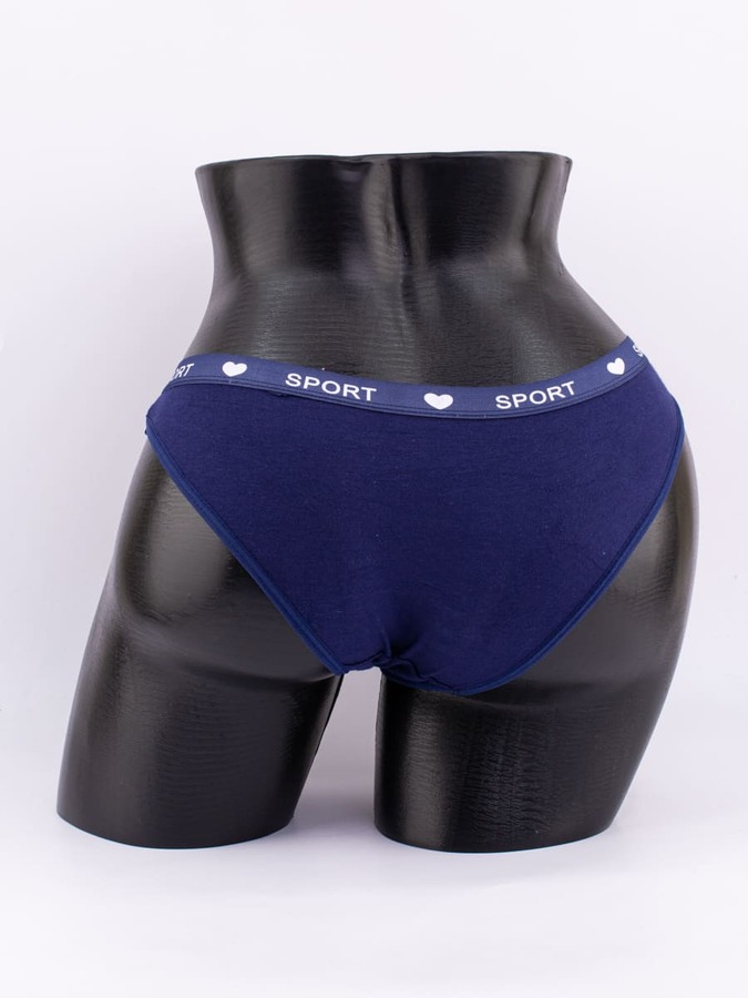 Слипы с эластичным поясом с надписью "sport"